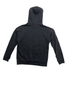Felpa con cappuccio Adidas vintage con grande logo Trefoil nera da donna XS/S