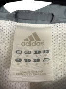 VINTAGE ADIDAS WINDBREAKER ΜΠΟΥΦΑΝ ΓΚΡΙ-ΛΕΥΚΟ ΓΥΝΑΙΚΕΙΟ M