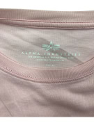 VINTAGE ALPHA INDUSTRIES T-SHIRT CON LOGO ROSA DA UOMO XL