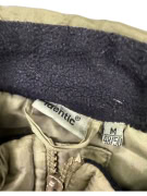 Gilet/smanicato da uomo vintage imbottito in piuma kaki