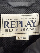 VINTAGE ΑΝΔΡΙΚΟ ΜΠΟΥΦΑΝ WINDBREAKER REPLAY BLUE JEANS ΜΑΥΡΟ