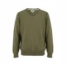 VINTAGE Ανδρικό Πλεκτό Πουλόβερ V-Neck Timberland Λαδί M