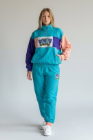 Vintage Aquatic Sportswear Tracksuit Colorblock 90s