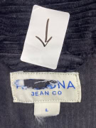 VINTAGE ARIZONA JEAN CO ΚΟΡΝΤΟΥΡΟΪ ΠΟΥΚΑΜΙΣΟ ΜΑΥΡΟ ΑΝΔΡΙΚΟ L