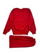 Vintage Tracksuit Set Basic No Logo Red Unisex XL
