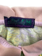 Vintage Best Company Polo Shirt senza maniche da donna motivo floreale multicolore M