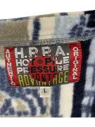 VINTAGE BLUE ICE DEPT. PATTERNED FLEECE VEST MEN'S L