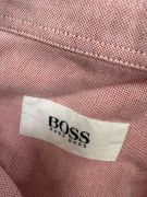VINTAGE BOSS HUGO BOSS CAMICIA UOMO A MANICHE LUNGHE CON RICAMO XXL