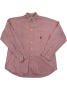 VINTAGE BOSS HUGO BOSS CAMICIA UOMO A MANICHE LUNGHE CON RICAMO XXL