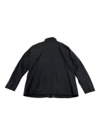 VINTAGE BOSS HUGO BOSS giacca in lana con collo alto grigio antracite da uomo L