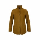 VINTAGE BREATH MADE IN ITALY WOMEN'S SUEDE JACKET IN TAN COLOR M/L