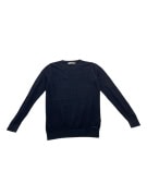 VINTAGE CALVIN KLEIN JEANS TEXTURED CREWNECK KNIT SWEATER BLACK MEN M