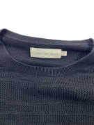 VINTAGE CALVIN KLEIN JEANS TEXTURED CREWNECK KNIT SWEATER BLACK MEN M
