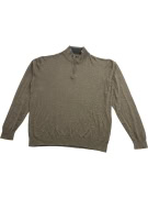 VINTAGE CALVIN KLEIN ΠΛΕΚΤΗ ΜΠΛΟΥΖΑ ΜΕ ΦΕΡΜΟΥΑΡ 1/4 ΚΑΦΕ ΑΝΔΡΙΚΟ 3XL