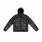 VINTAGE CALVIN KLEIN PUFFER ΜΠΟΥΦΑΝ ΓΥΑΛΙΣΤΕΡΟ ΜΕ ΚΟΥΚΟΥΛΑ ΜΑΥΡΟ ΑΝΔΡΙΚΟ XL