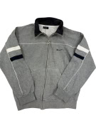FELPA CON ZIP DA UOMO VINTAGE CHAMPION GRIGIA