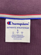 VINTAGE CHAMPION AUTHENTIC ATHLETICWEAR felpa con mezza zip viola da uomo L