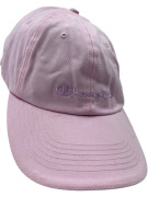 VINTAGE CHAMPION BASEBALL CAP EMBROIDERED LOGO PINK WOMEN'S ONE SIZE