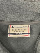 VINTAGE CHAMPION FLEECE ΜΠΛΟΥΖΑ ΜΕ ΦΕΡΜΟΥΑΡ ΓΚΡΙ ΑΝΔΡΙΚΟ S