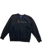FELPA VINTAGE CHAMPION CON LOGO RICAMATO NERA DA UOMO M