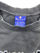 FELPA VINTAGE CHAMPION CON LOGO RICAMATO NERA DA UOMO M
