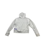 VINTAGE CHAMPION HOODIE LOGO WHITE WOMEN M