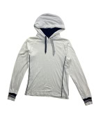 VINTAGE CHAMPION FELPA CON CAPPUCCIO PICCOLO LOGO BIANCO DONNA S
