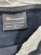Felpa con cappuccio vintage Champion con logo Athletics New York blu scuro da uomo S