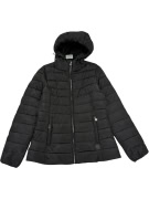 VINTAGE CHAMPION BLACK QUILTED PUFFER JACKET WITH HOOD