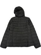 VINTAGE CHAMPION BLACK QUILTED PUFFER JACKET WITH HOOD