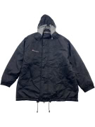GIACCA CON CAPPUCCIO VINTAGE CHAMPION NERA DA UOMO L
