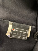 Pantaloni della tuta vintage Champion con logo ricamato neri da uomo M