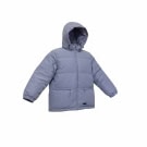 VINTAGE CHAMPION PUFFER JACKET WITH HOOD LIGHT BLUE WOMEN'S L