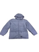 VINTAGE CHAMPION PUFFER JACKET WITH HOOD LIGHT BLUE WOMEN'S L