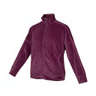 VINTAGE Champion Βελουτέ Ζακέτα Φούξια με Τρουκς Full Zip S