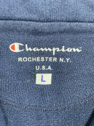 VINTAGE CHAMPION GIACCA CON ZIP PICCOLO LOGO BLU SCURO UOMO L