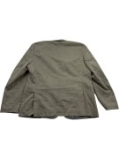 VINTAGE CHARLES VÖGELE BLAZER GIACCA SEAL OF HERITAGE MARRONE-GRIGIO DA UOMO L/XL