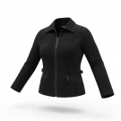 VINTAGE CHARLIE USA GIACCA DA DONNA IN SUEDE DI COLORE NERO M