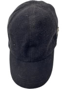 CAPPELLO FLEECE VINTAGE CHIARICO CON LOGO METALLICO NERO UNISEX TAGLIA UNICA