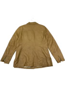 VINTAGE CLEN WOMEN'S TAN LEATHER BLAZER S/M