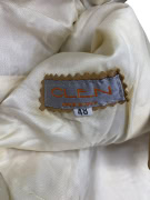 VINTAGE CLEN WOMEN'S TAN LEATHER BLAZER S/M