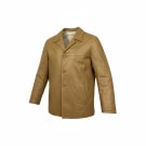 VINTAGE CLEN WOMEN'S TAN LEATHER BLAZER S/M