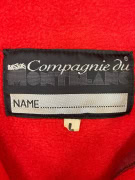 VINTAGE COMPAGNIE DU MONTBLANC felpa in pile rossa da uomo L