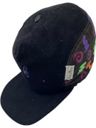 VINTAGE CONTE OF FLORENCE HAT WITH LOGO BLACK MEN'S ONE SIZE