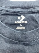 VINTAGE CONVERSE MAGLIA A MANICHE LUNGHE CON LOGO ALL STAR NERA DA UOMO L