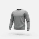 VINTAGE CRAFT FELPA CASUAL CON LOGO DISCRETO GRIGIO MELANGE UOMO L