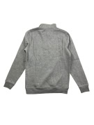 VINTAGE CREW CLOTHING COMPANY felpa con zip al collo con logo grigia da uomo M