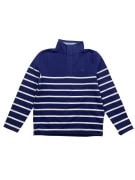 VINTAGE CREW CLOTHING COMPANY STRIPED LONG SLEEVE TOP BLUE MEN'S M