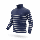 VINTAGE CREW CLOTHING COMPANY STRIPED LONG SLEEVE TOP BLUE MEN'S M