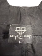 VINTAGE CRYOFLESH PANTALONE CON CINGHIE DECORATIVE NERO DA UOMO L